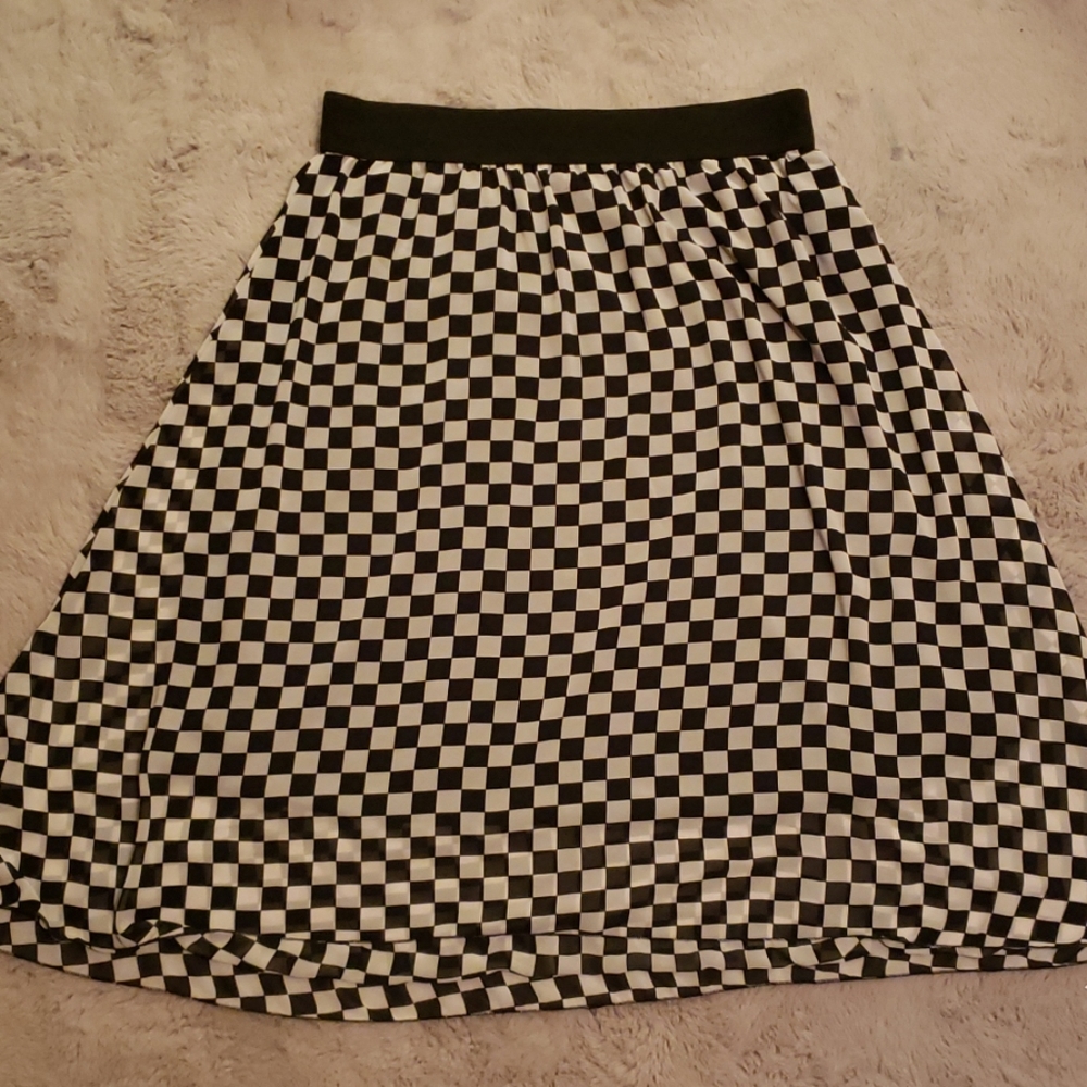 Checkered LuLaRoe skirt